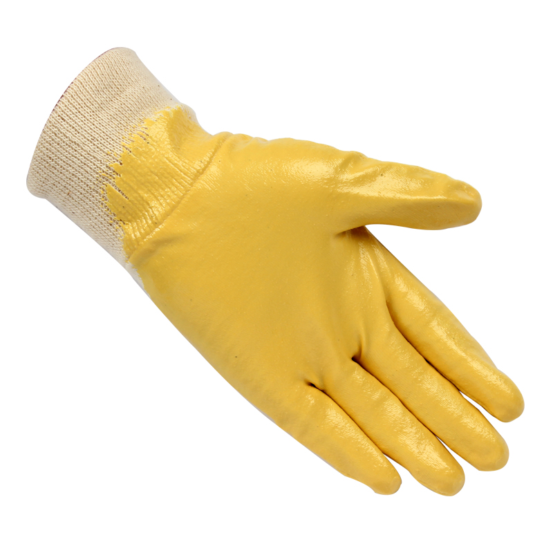 賽立特N19120A-10 3/4涂層黃丁腈手套圖片2