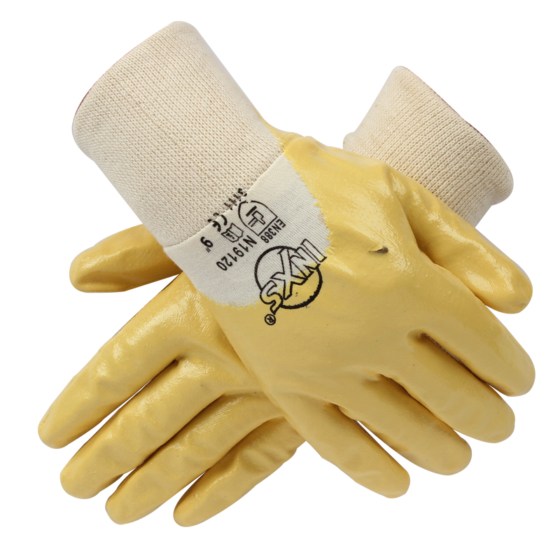 賽立特N19120A-10 3/4涂層黃丁腈手套圖片4