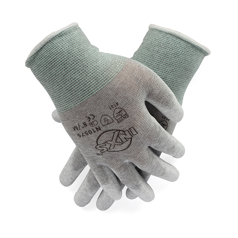 賽立特N10575-10碳絲PU涂層防靜電手套圖片4