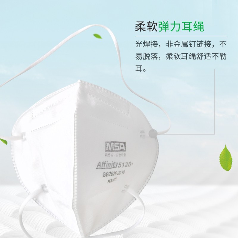MSA梅思安10218146Affinity5120+頭帶式KN95防塵口罩圖片1