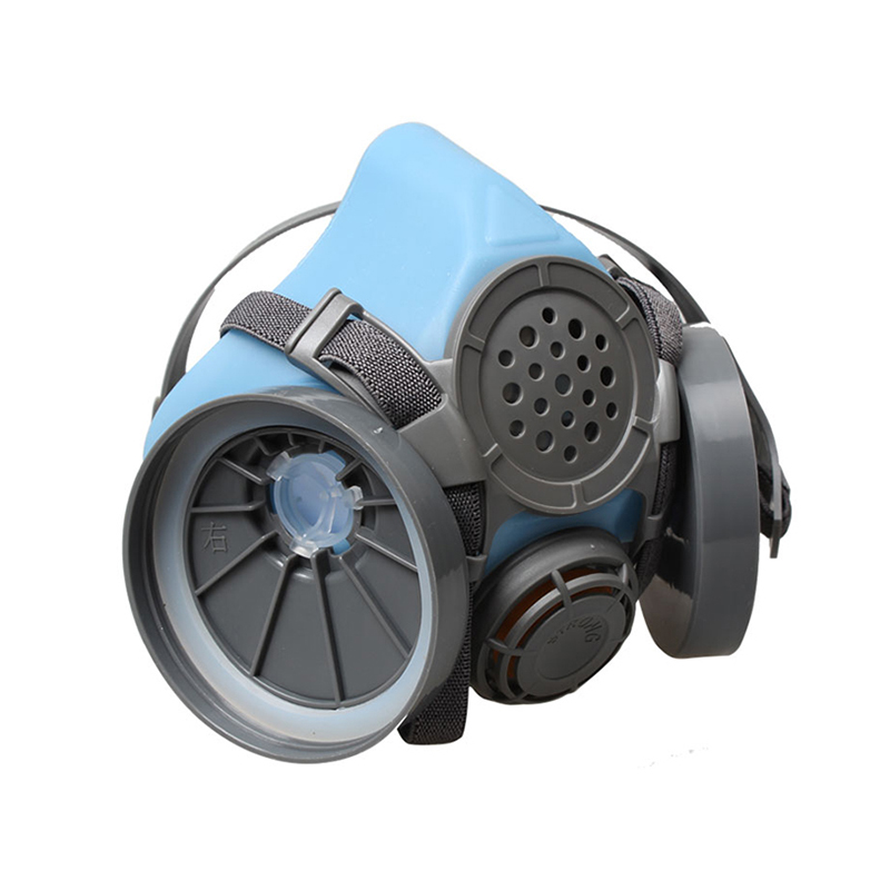 思創(chuàng)ST-502-1B硅膠雙罐半面罩防毒面具圖片2