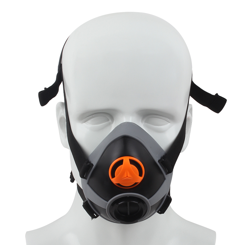 代爾塔105011半面罩防毒面具M(jìn)6300單濾盒防毒面罩本體圖片2