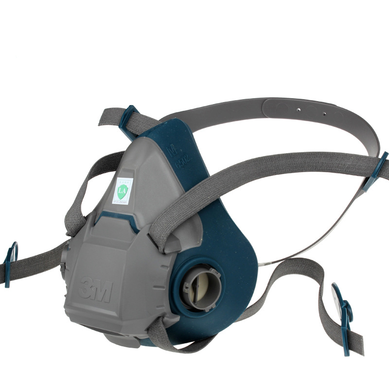 3M6502硅膠半面罩防毒面具本體圖片3