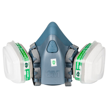 3M7502+6004防氨氣甲胺防毒面具圖片4