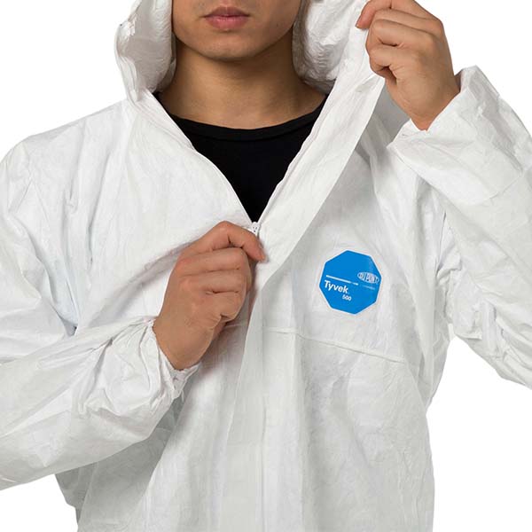 杜邦Tyvek500Xpert防護服帶帽D級連體防化服TY198S LA-B圖片2 杜邦Tyvek500Xpert防護服帶帽D級連體防化服TY198S LA-B圖片2