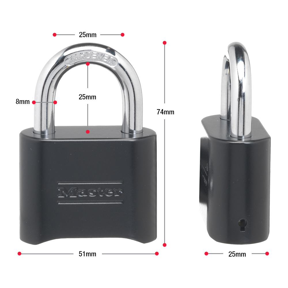 瑪斯特178MCND高安全性密碼掛鎖圖片2