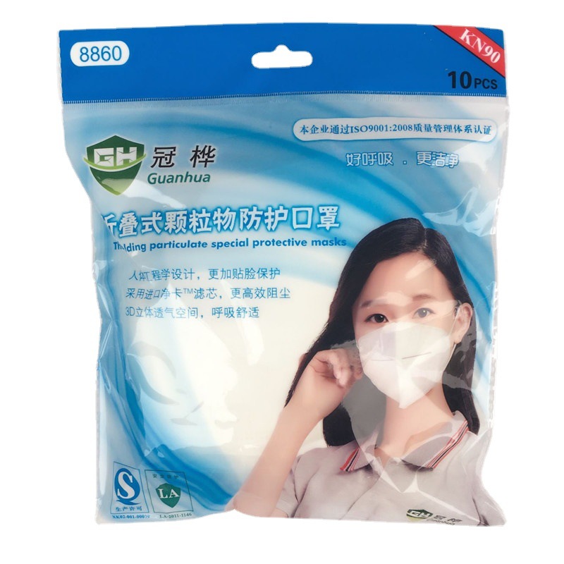 冠樺8860折疊耳帶式KN90防塵口罩圖片4