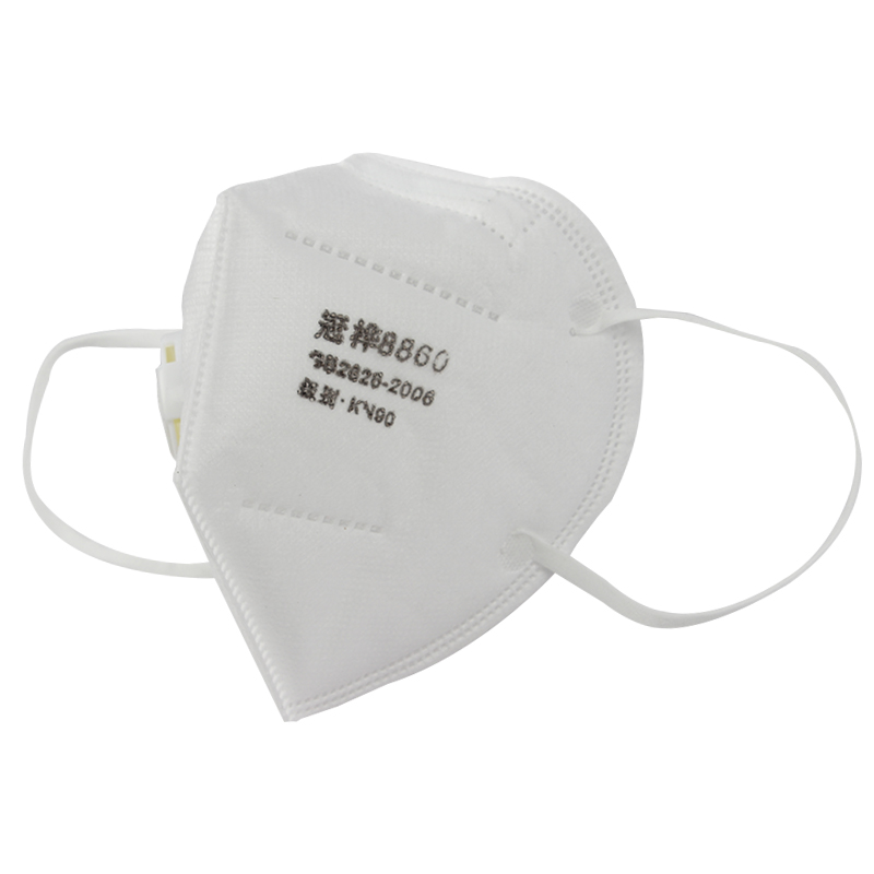 冠樺8860V折疊帶閥耳帶式KN90防塵口罩圖片1