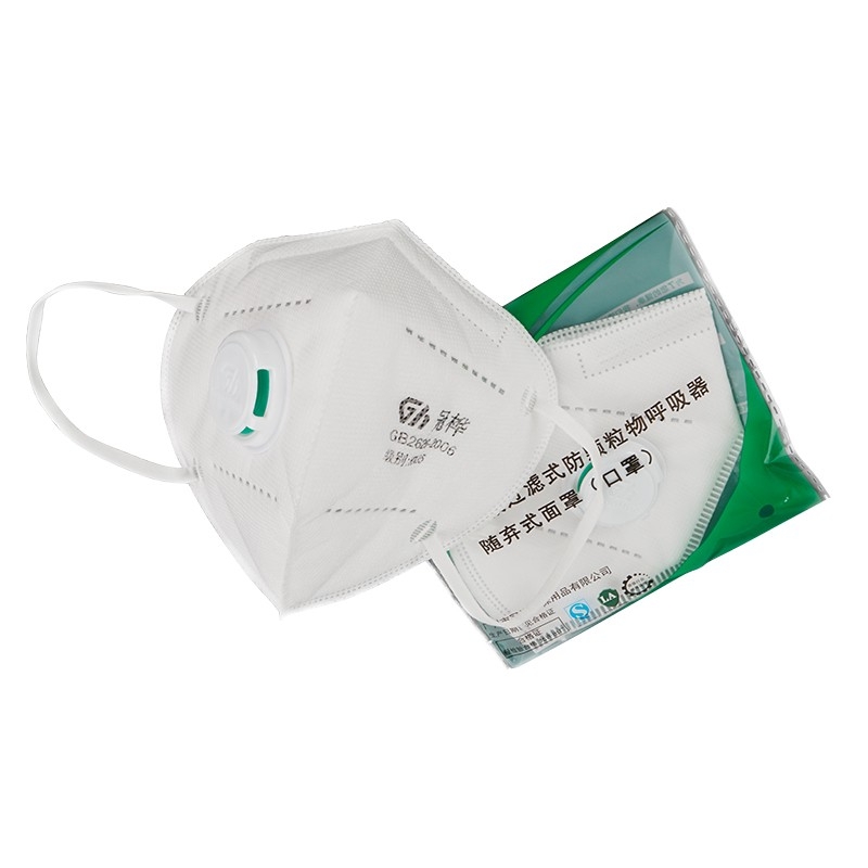 冠樺8861V折疊帶閥耳帶式KN95防塵口罩圖片4