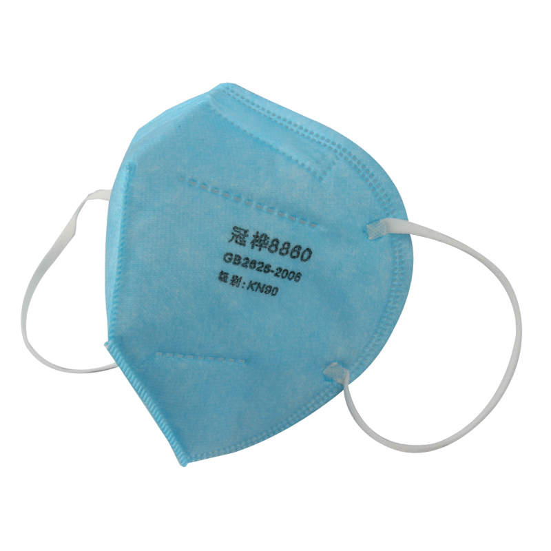 冠樺8860藍色耳帶式KN90防塵口罩圖片1