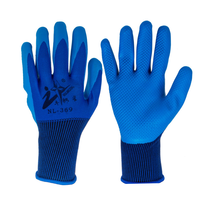 牛郎星NL-369乳膠壓紋手套圖片1