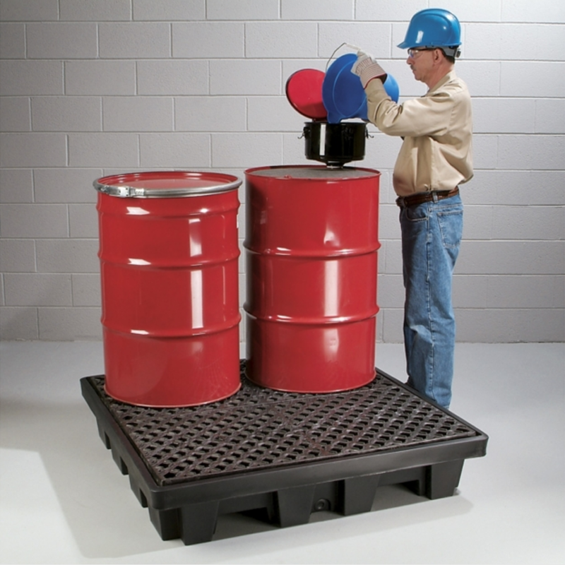 New pig PAK210-WD聚乙烯四桶盛漏托盤圖片1 New pig PAK210-WD聚乙烯四桶盛漏托盤圖片1