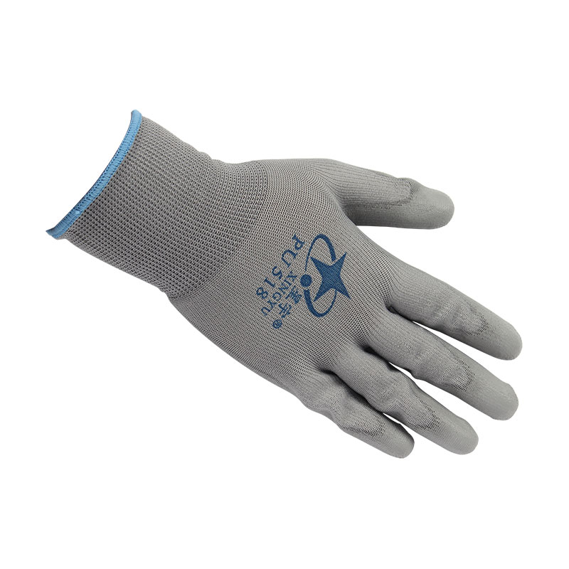 星宇PU518 13針尼龍PU勞保手套圖片3