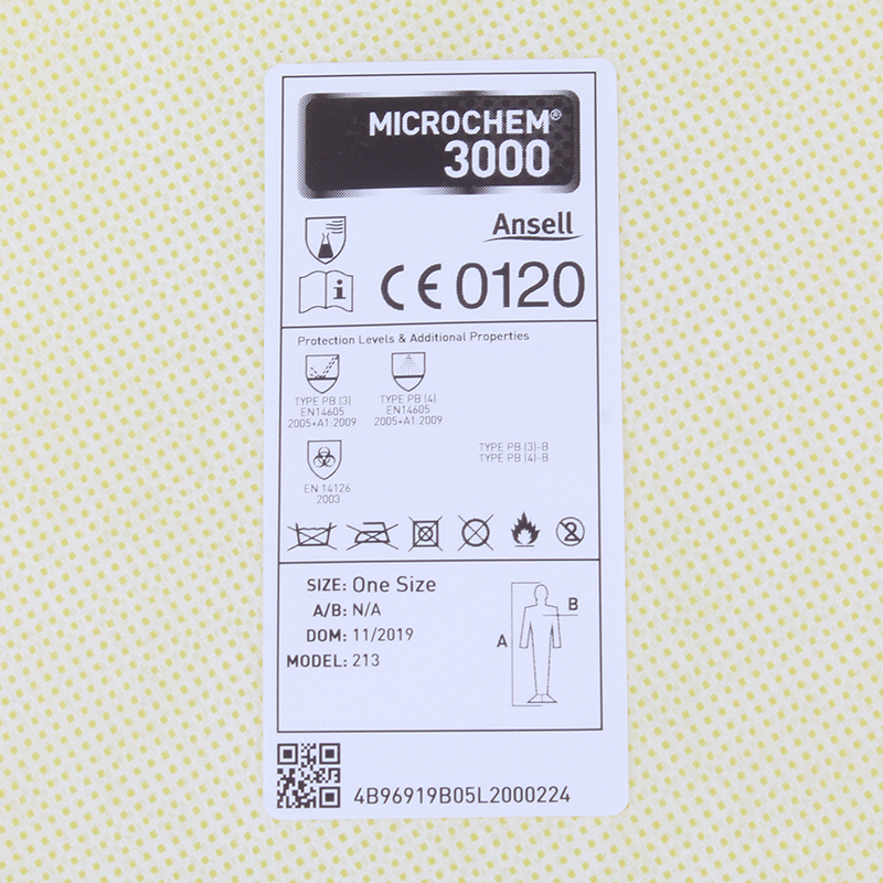 微護佳YE30-W-99-213-00 MC3000黃色防化圍裙圖片3 微護佳YE30-W-99-213-00 MC3000黃色防化圍裙圖片3