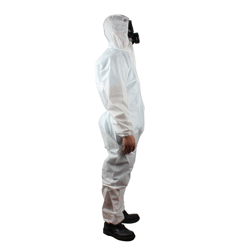 微護佳MG1500 WH15-B-99-157-02白色增強型有帽連體防護服圖片4