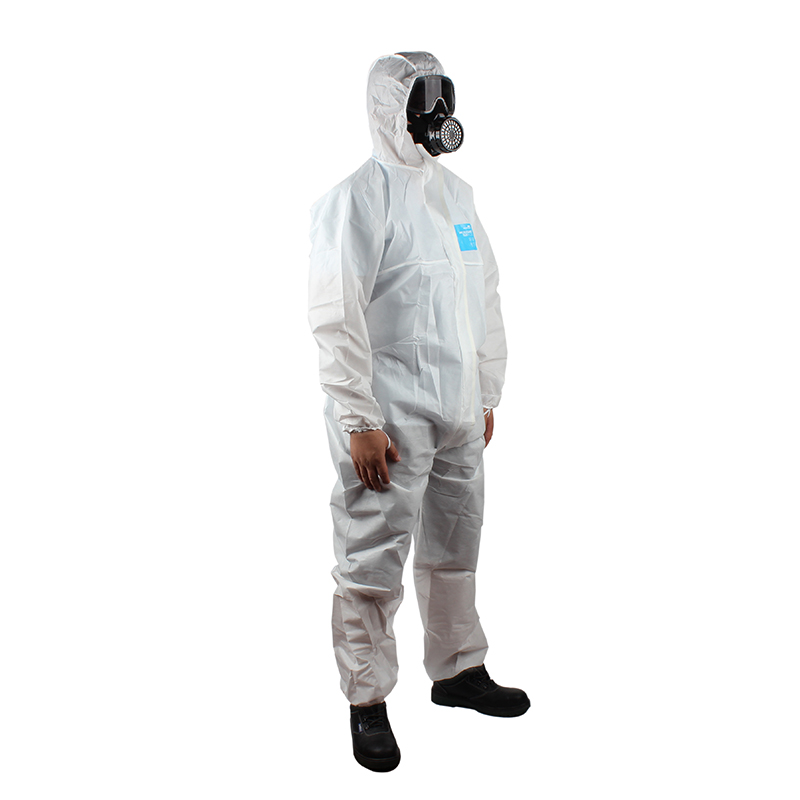 微護佳MG1500 WH15-B-99-157-02白色增強型有帽連體防護服圖片1