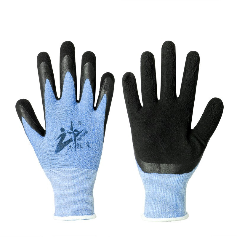 牛郎星彈力星藍(lán)黑發(fā)泡勞保手套圖片4 牛郎星彈力星藍(lán)黑發(fā)泡勞保手套圖片4