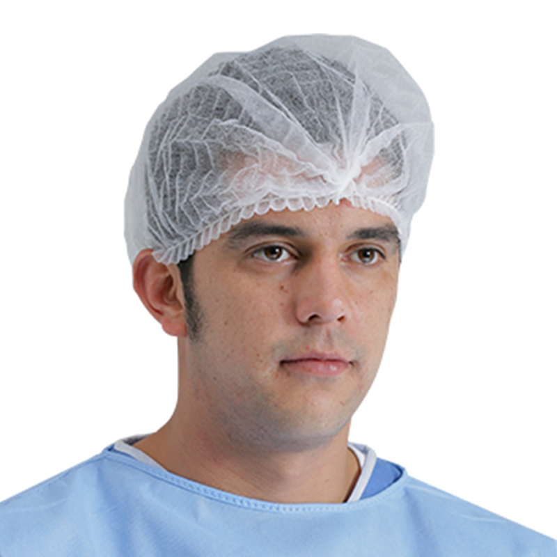 英科MC101001藍色一次性無紡布條形帽圖片1