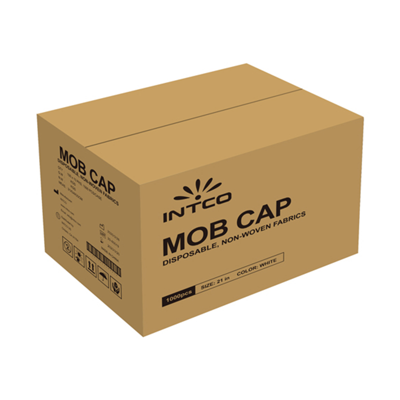 英科MC101001藍色一次性無紡布條形帽圖片2