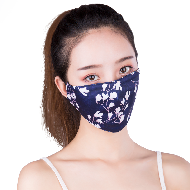 松研B01折疊式冰絲防塵防曬口罩圖片1