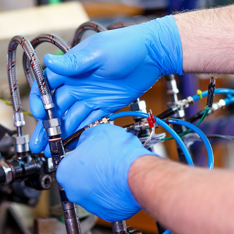 愛馬斯APFNCHD40100藍色一次性丁腈手套特小號圖片4 愛馬斯APFNCHD40100藍色一次性丁腈手套特小號圖片4