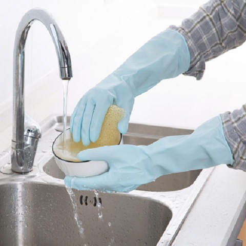 TOWA 764藍色耐油PVC手套圖片3 TOWA 764藍色耐油PVC手套圖片3