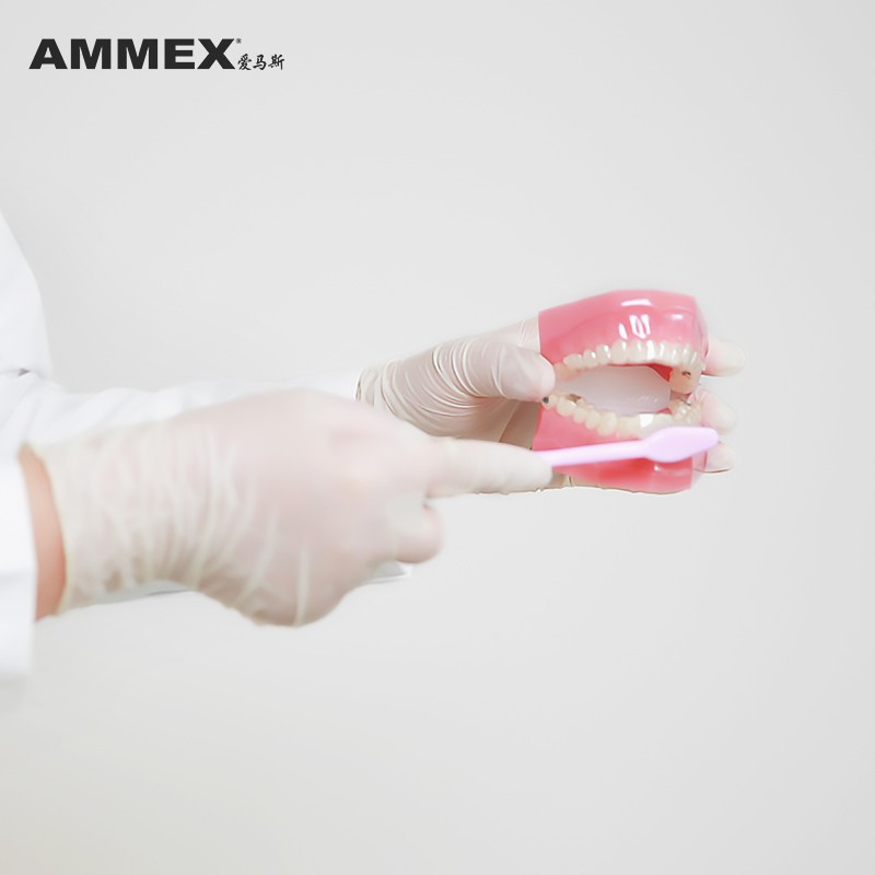 愛馬斯TLFVMD42100一次性乳膠醫用手套圖片1 愛馬斯TLFVMD42100一次性乳膠醫用手套圖片1