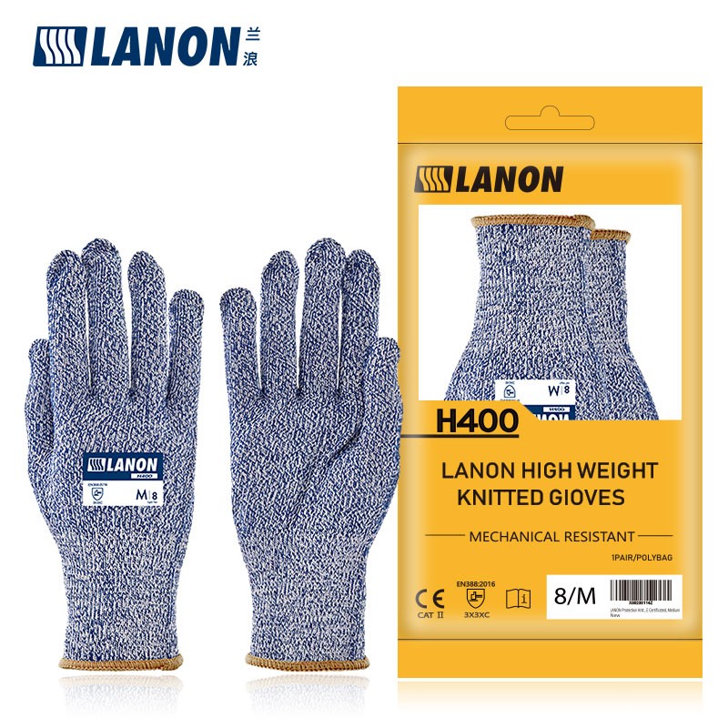 LANON蘭浪H400針織尼龍3級防割手套圖片4 LANON蘭浪H400針織尼龍3級防割手套圖片4