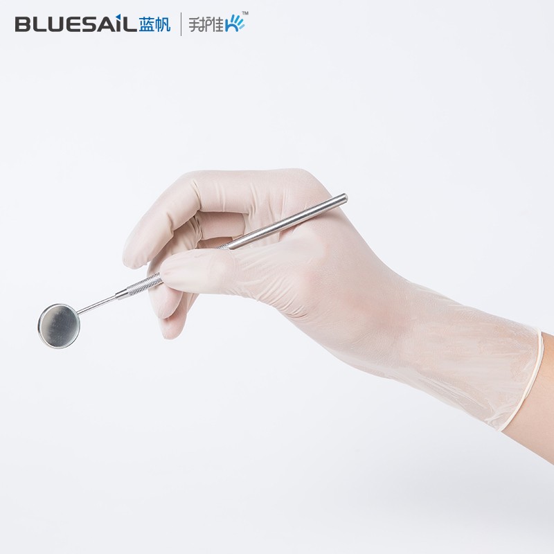 藍帆醫療L9311一次性無粉橡膠手套圖片2