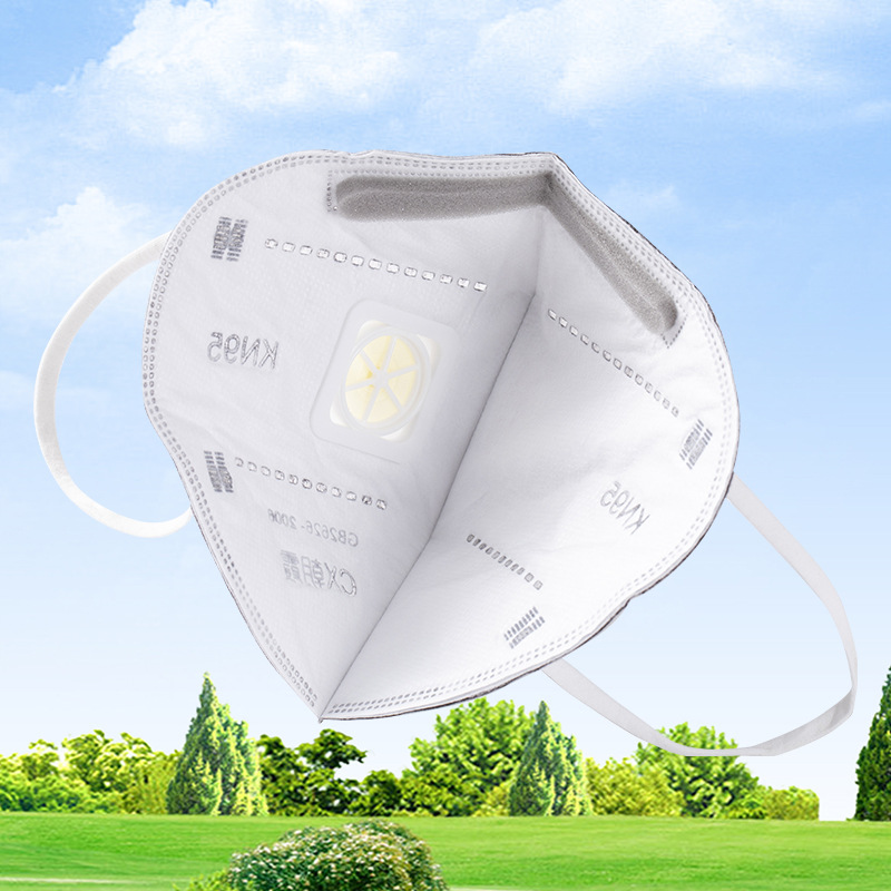 朝霞9100-1耳帶式帶閥KN95防塵口罩圖片3