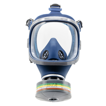 高瑪1011-D自吸過濾式單濾盒全面罩防毒面具圖片1