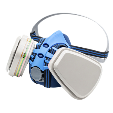 高瑪GM-1900自吸過濾式雙濾盒半面罩防毒面具圖片1 高瑪GM-1900自吸過濾式雙濾盒半面罩防毒面具圖片1