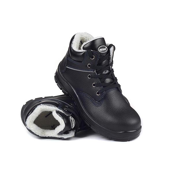 羿科60725117黑色中幫鋼頭防靜電保暖安全鞋圖片3
