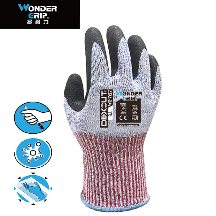 多給力WG-767耐磨防刺五級(jí)防割手套圖片2