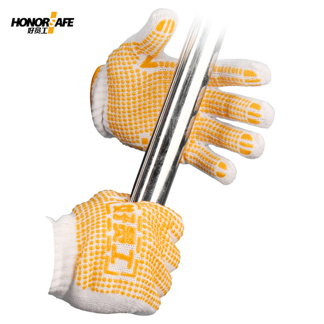 好員工H7-TKB600DA PVC黃色點珠防滑棉紗手套圖片2 好員工H7-TKB600DA PVC黃色點珠防滑棉紗手套圖片2