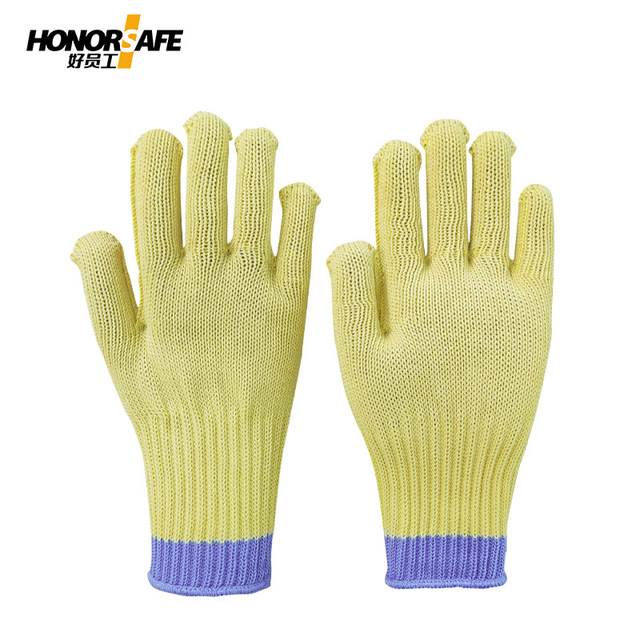 好員工F018黃藍(lán)長款五級防割手套圖片2 好員工F018黃藍(lán)長款五級防割手套圖片2
