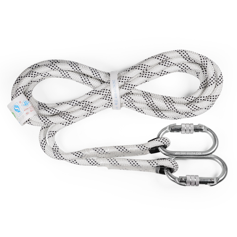 建鋼滌綸雙小鉤安全繩圖片1