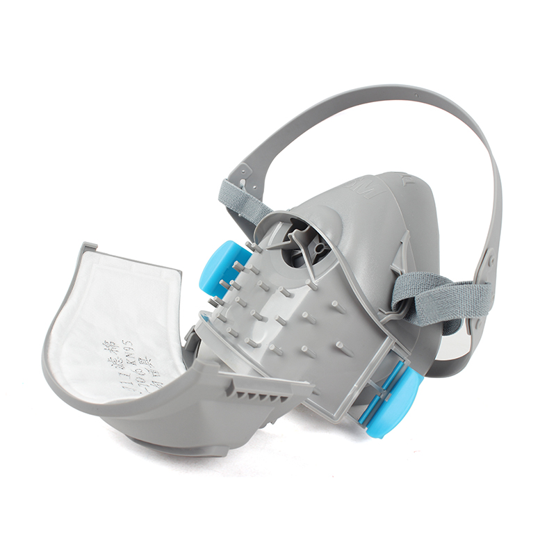 雙球3711單濾盒半面罩防塵面具圖片1 雙球3711單濾盒半面罩防塵面具圖片1