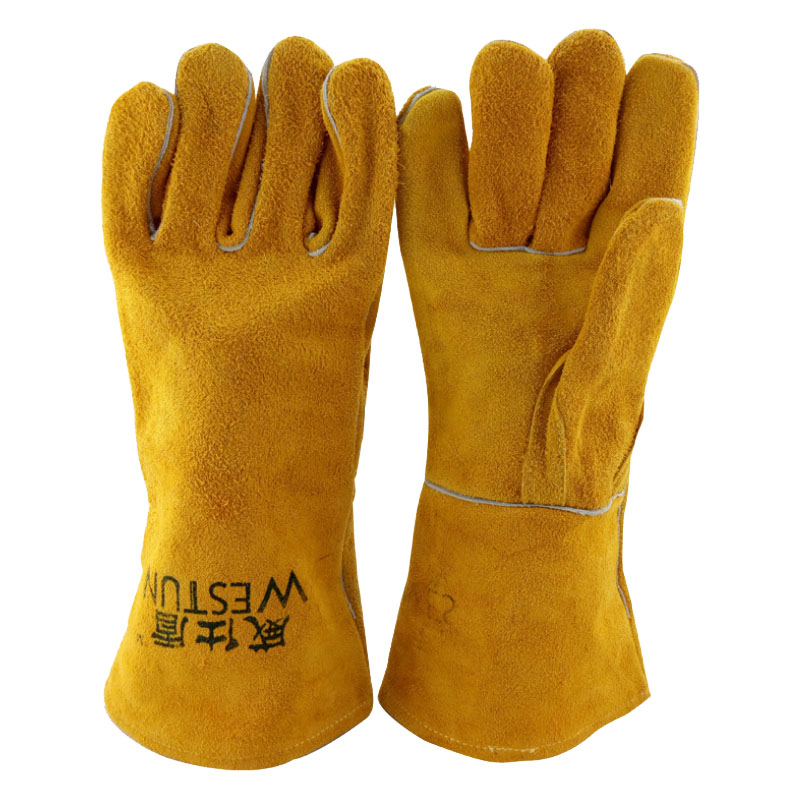 威仕盾G-0393黃色電焊手套圖片3