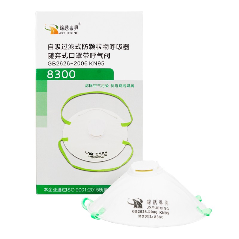 錦繡粵興8500罩杯型活性炭KN95防塵口罩圖片5