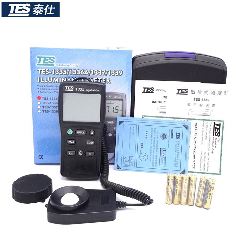 臺灣泰仕TES-1335數字式照度計圖片4 臺灣泰仕TES-1335數字式照度計圖片4