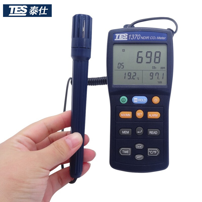 臺(tái)灣泰仕TES-1370非色散式紅外線二氧化碳測試器圖片1