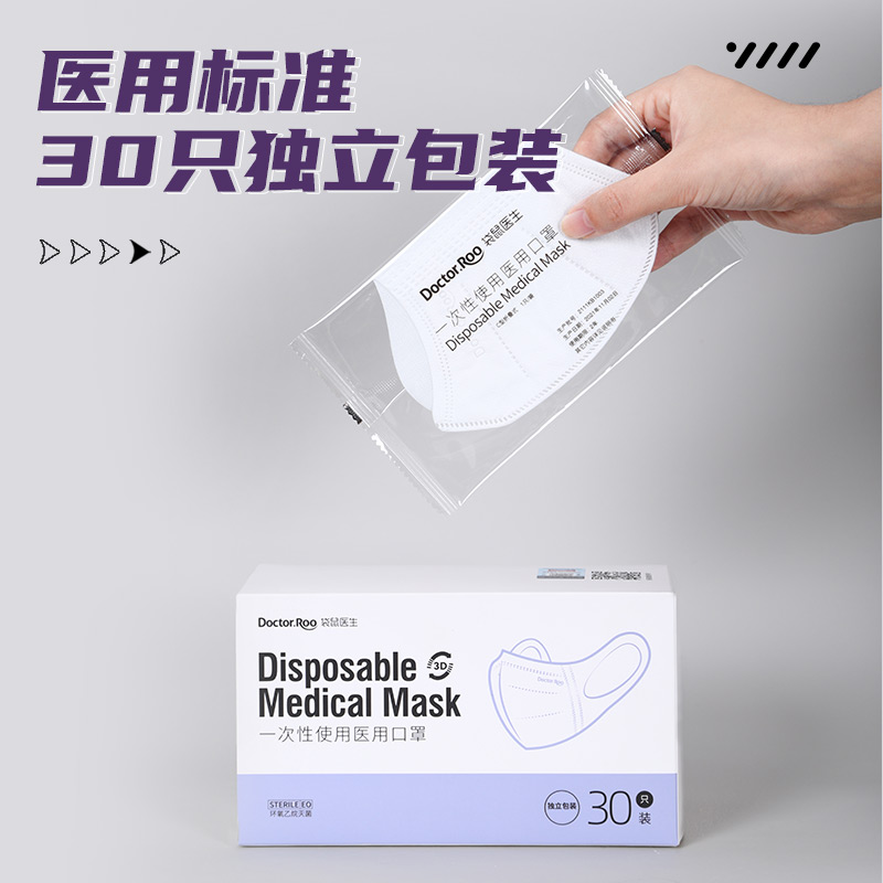 袋鼠醫生C型3d折疊立體一次性醫用口罩圖片3 袋鼠醫生C型3d折疊立體一次性醫用口罩圖片3
