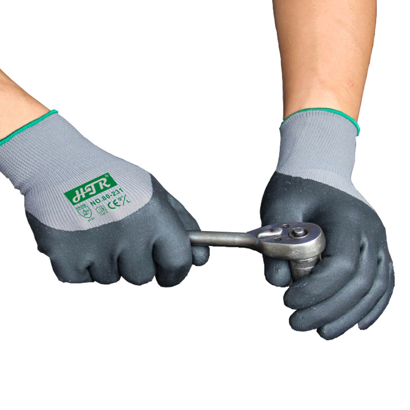 海太爾80-231發泡丁腈涂掌手套圖片1