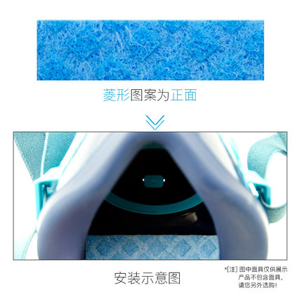 興研電動面具配件D型吸水棉圖片2