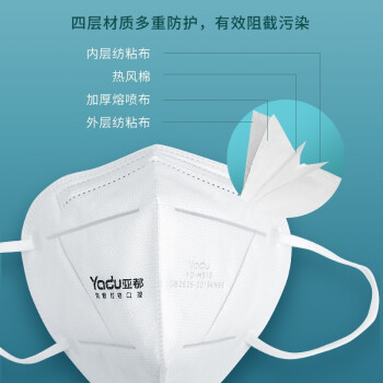亞都YD-M510耳帶式KN95防護(hù)口罩25只/盒圖片3