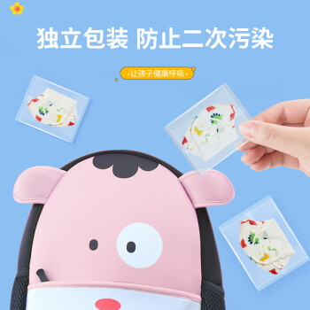 界面3D立體折疊式一次性醫用兒童口罩圖片3