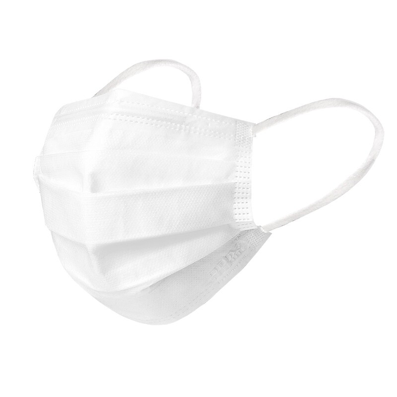 霍盛HMS-DM-01舒適平面口罩白色款大號(hào)圖片1