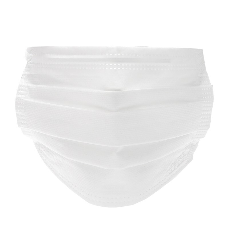 霍盛HMS-DM-01舒適平面口罩白色款大號(hào)圖片2