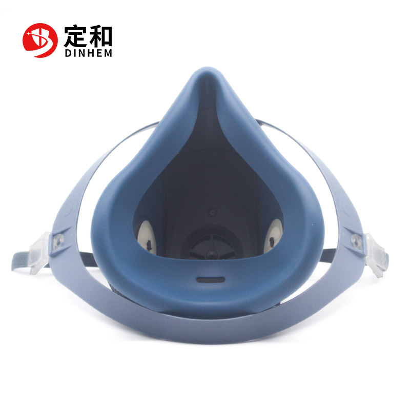 定和DH20126硅膠雙濾盒半面罩防毒面具圖片4 定和DH20126硅膠雙濾盒半面罩防毒面具圖片4